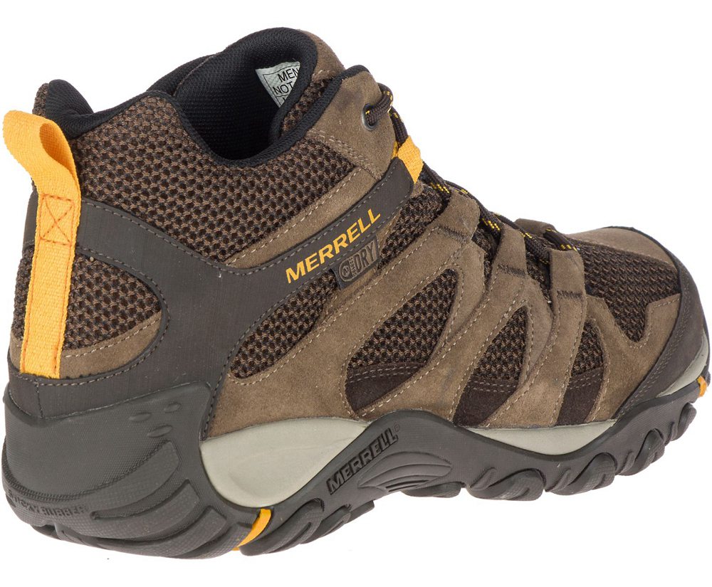 Merrell Vandrestøvler Herre - Alverstone Mid Waterproof Wide Width - Brune - AJU297841